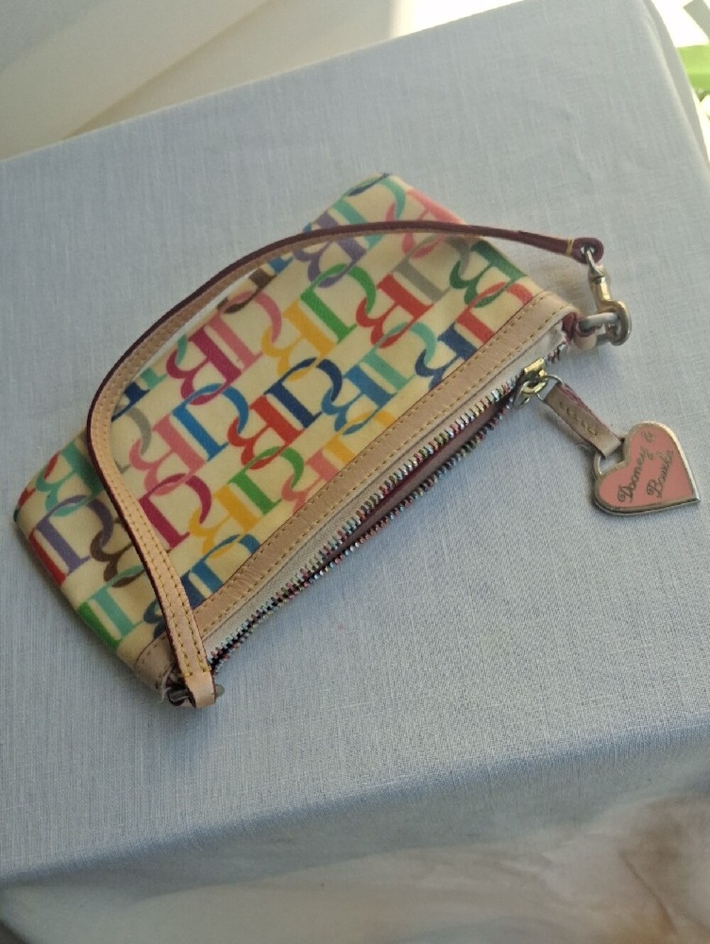 Dooney & Bourke Multicolor Logo Purse And Wristlet Bag - Picture 7 of 12